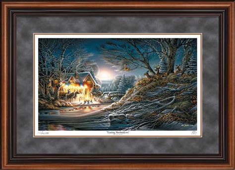 Toasting Marshmallows Framed By Terry Redlin