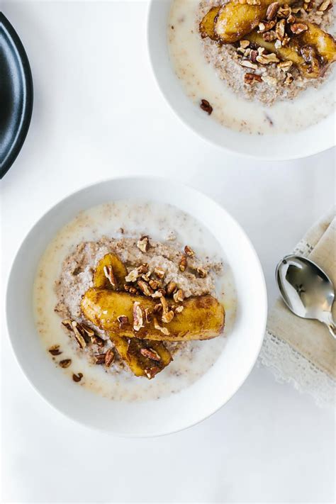 Paleo Porridge With Caramelized Bananas A Delicious Gluten Free Grain