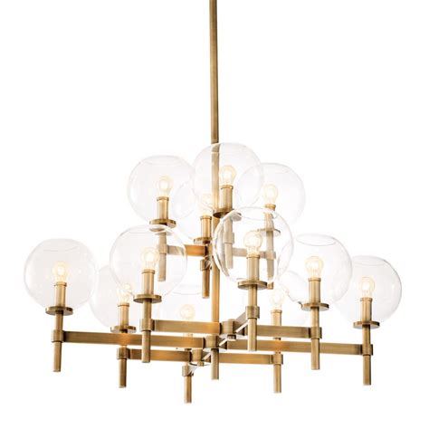 Eichholtz Chandelier Jade L Antique Brass Bei Villatmo De