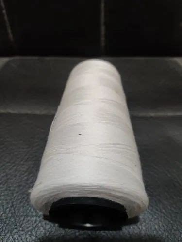 Spun Plain Jumbo White Polyester Thread For Sewing Packaging Type