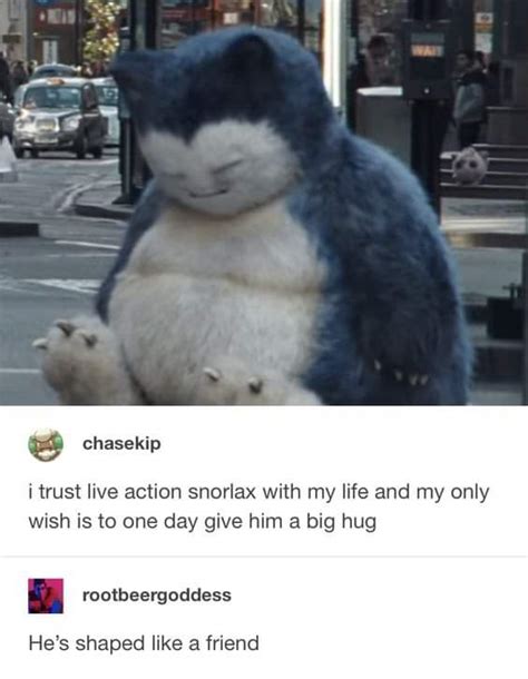 Wish We Could Have A Snorlax Friend We Can Hug Rwholesomememes