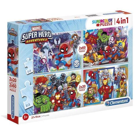 Marvel Super Hero Puzzle 2x20 2x60 Kosov Očka Nakupuje