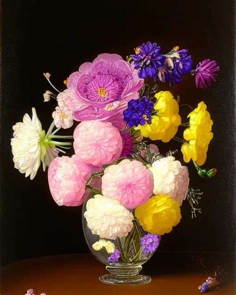 Floral Bouquet Realistic In O Keefe Style Stable Diffusion Openart