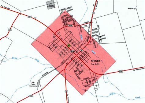 Lavaca county map