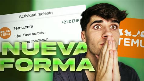 GANA DINERO CON TEMU NUEVA FORMA 20 GRATIS PROGRAMA DE