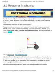 2 2 Rotational Mechanics Pdf 5 10 22 4 52 PM 2 2 Rotational Mechanics