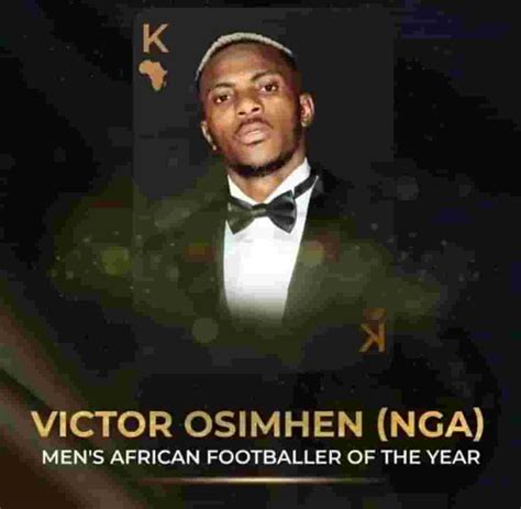 CAFAwards2023 Meet Victor Osimhen Who Breaks 24 Year Drought To Win