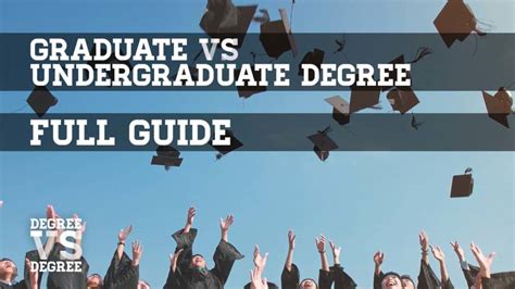 Graduate Vs Undergraduate Full Guide 2025 Degree Vs Degree