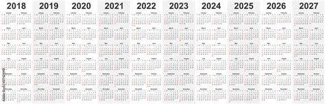 Calendar Template Set For