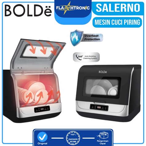 BOLDe Smart Dishwasher Salerno Mesin Pencuci Piring Otomatis 100 Ori