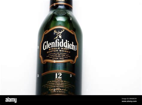 Glenfiddich 12 Year Old Scotch Whisky Bottle Stock Photo Alamy