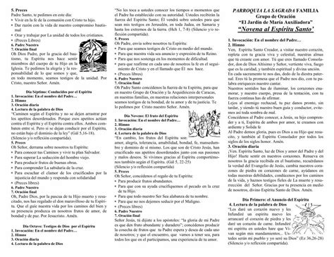 PDF Novena al Espíritu Santo Comunidad Hijos de María PDF