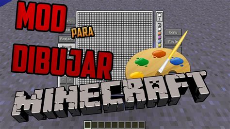 😲como Dibujar En Minecraft Mod Para Dibujar En Minecraft Funciona 100