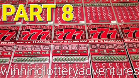 1 OF 10 TRIPLE RED 777 10 NY LOTTERY SCRATCH OFFS PART 8 YouTube