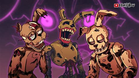 Springtrap Burntrap Scraptrap In Fnaf Drawings Anime Fnaf Fnaf