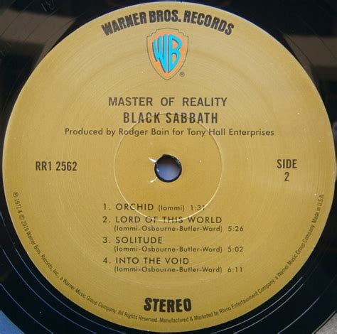 Black Sabbath: Master Of Reality 2016 - купить пластинку в интернет ...