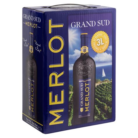 Víno Merlot Grand Sud Bag In Box Levně Kupicz