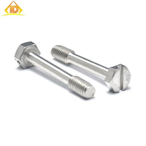 Custom M3 M4 M5 M6 Slotted Screw 18 8 Stainless Steel 304 Hex Hexagon