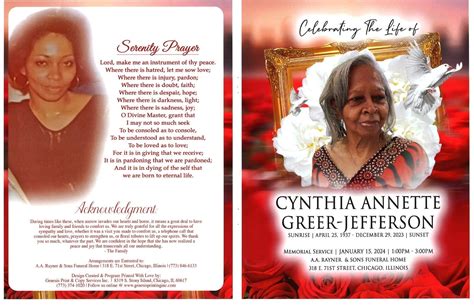 Cynthia Jefferson Obituary Aa Rayner And Sons Funeral Homes