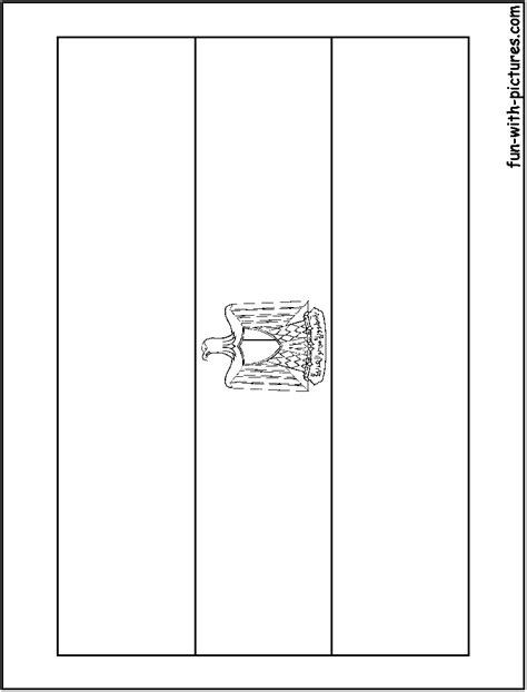 Egypt Flag Coloring Page