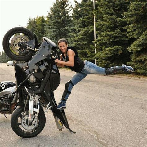 Stunt Girl | Stunt bike, Motorcycle girl, Bikes girls