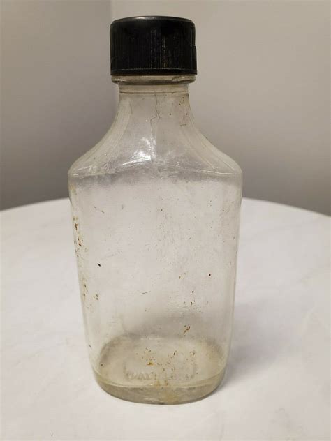 Owens Duraglas Vintage Embossed Clear Glass Medicine Bottle 3iv 5 25” Tall Ebay