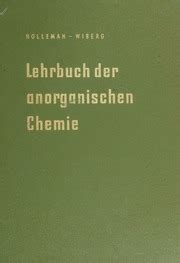 Lehrbuch Der Anorganischen Chemie Bk Prof Dr Egon Wiberg