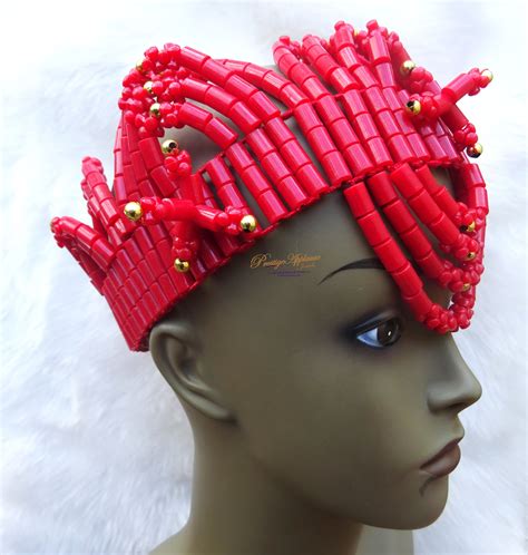 Prestigeapplause Jewels Uk Nigerian Edo Coral Crown Wedding Etsy Uk