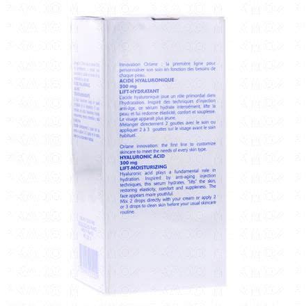 ORLANE Concentré hyaluronique 300mg Lift hydratant 30ml Parapharmacie