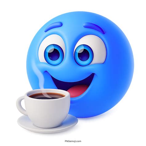 Coffee Emoticon Emoji Colorful 3D PNG, Transparent, ClipArt Collection ...