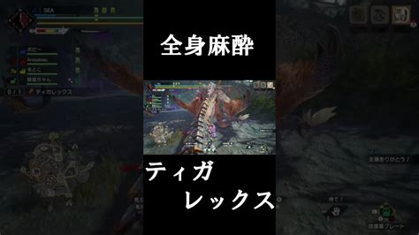 【モンハン】全身麻酔ティガレックスshort モンハン モンハンライズ サンブレイク Mhrise Mhrsb 太刀 ＃ティガ