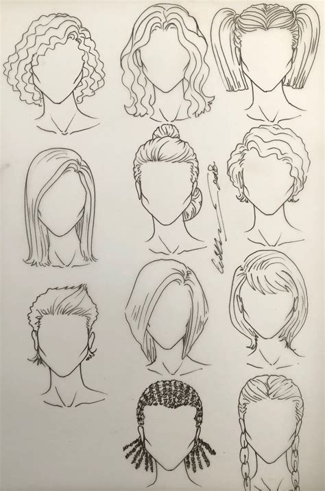 Drawings Of Girls Suitable Hairstyles Pick Your Preferance Em