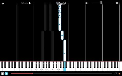 Petit Papa Noël Tutoriel de Piano avec Notes La Touche Musicale