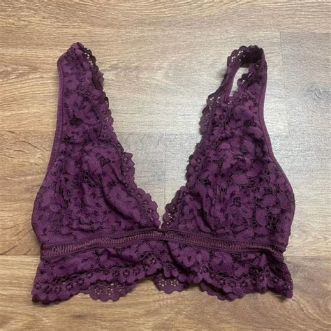 Victoria S Secret Body By Victorias Purple Eggplant Lace Bralette Bra Size Small 18 From