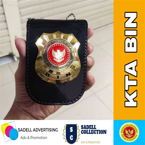 Jual Kta Bin Badan Intelijen Negara Kalung Lencana Bin Tempat Id Card