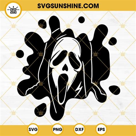 Ghostface Blood Effect Svg Png Dxf Eps Cricut