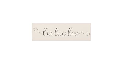 Love Lives Here Sign | Zazzle.com