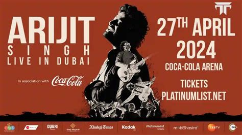 Arijit Singh Live In Dubai Tickets 2024 Dubai Abu Dhabi UAE