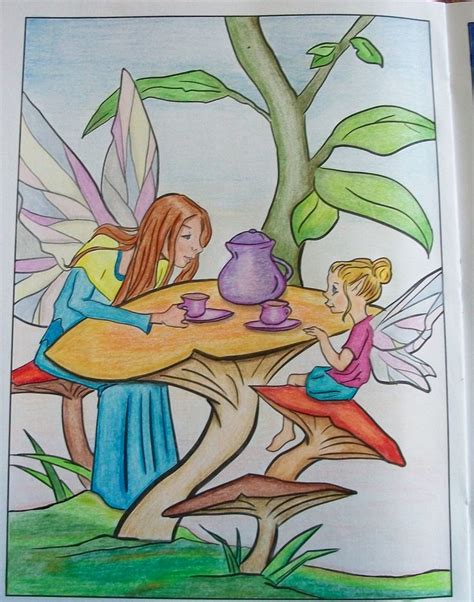 Done With Colored Pencils Dovers Fairy Fashion Coloring Book