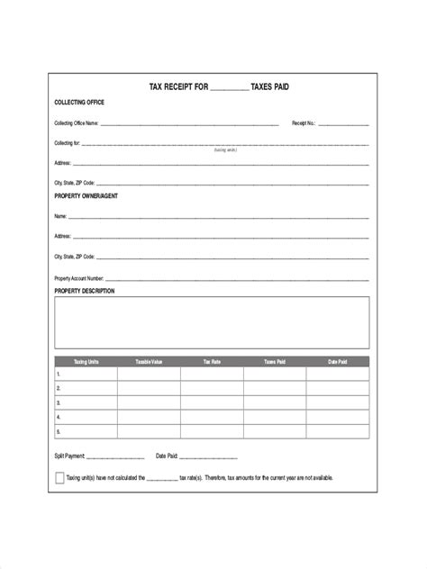 Tax Receipt - 8+ Examples, Format, Word, Numbers, Pages, Pdf