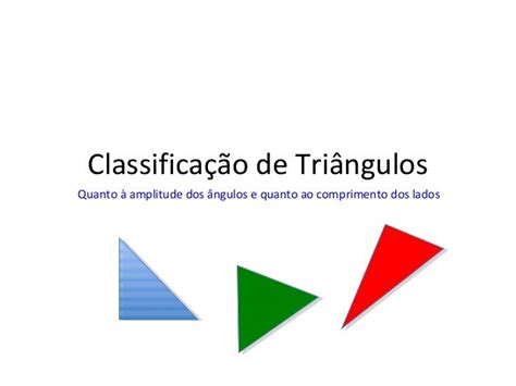 Classificação De Triângulos