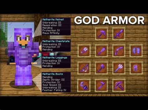 Best Enchantments For All Armor And Items In Minecraft Youtube