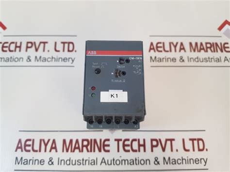 Abb Cm Iwn Earth Leakage Monitoring Relay V Aeliya Marine