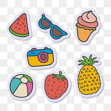 Kawaii Stickers Png Picture Summer Sticker Pack Kawaii And Cute