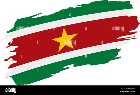 Suriname Flag Vector Illustration Stock Vector Image Art Alamy