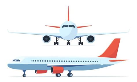 Airplane Front View Vector Art, Icons, and Graphics for Free Download