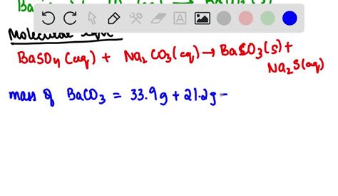 SOLVED Insoluble Salts Are Made By Precipitation An Equation Of Barium