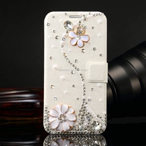 Sunsky Fevelove For Galaxy S G Diamond Encrusted Pearl Flower