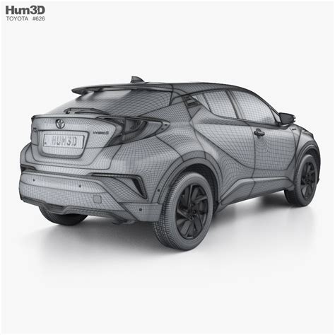 Toyota C-HR Hybrid 2023 3D model - Download Vehicles on 3DModels.org