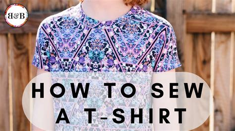 How To Sew A T Shirt Youtube